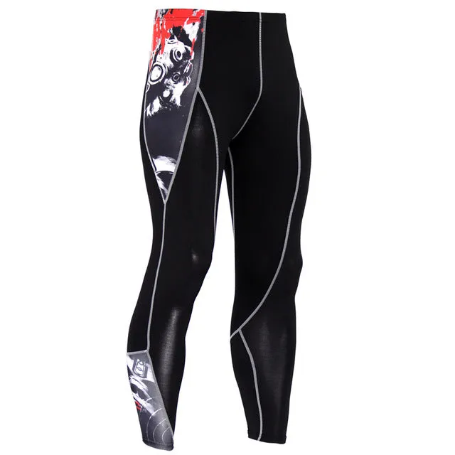 ( Free Shipping) Thermal Mens Underwear Fitness Tights Men's Compression