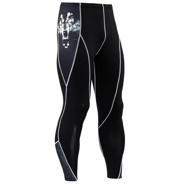 ( Free Shipping) Thermal Mens Underwear Fitness Tights Men's Compression