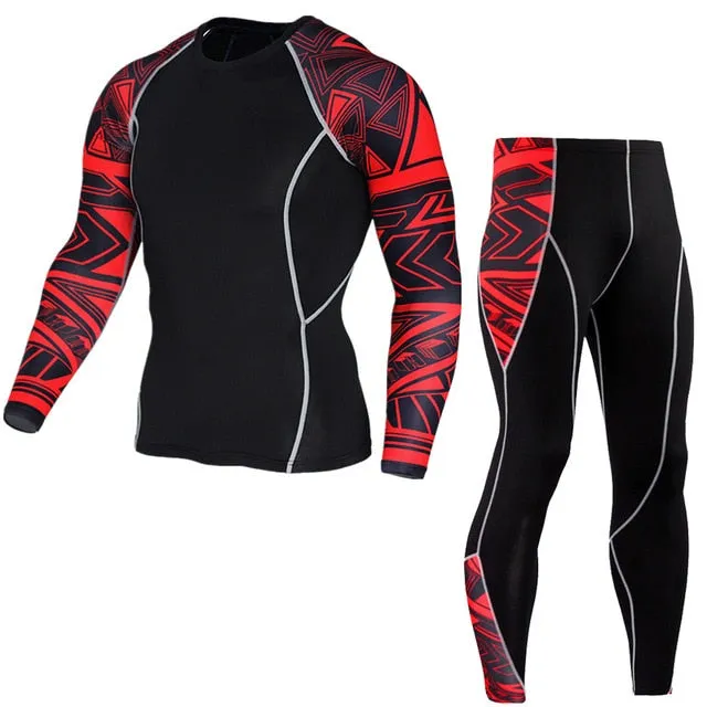 ( Free Shipping) Thermal Mens Underwear Fitness Tights Men's Compression