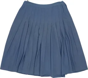 80s Wool Pleated Skirt