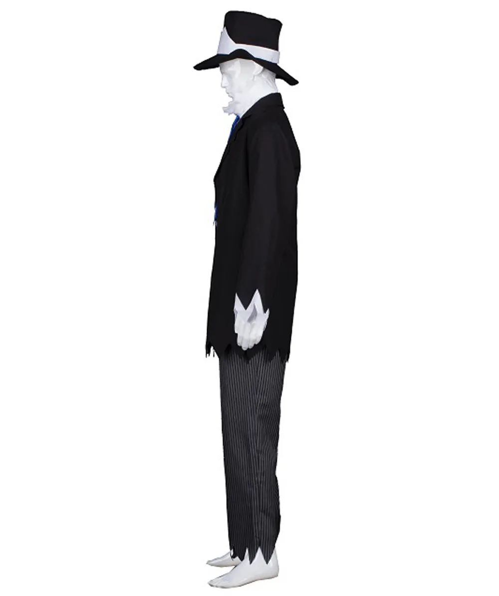 Adult Men's Gothic Zombie Scary Costume | Black Halloween Costume