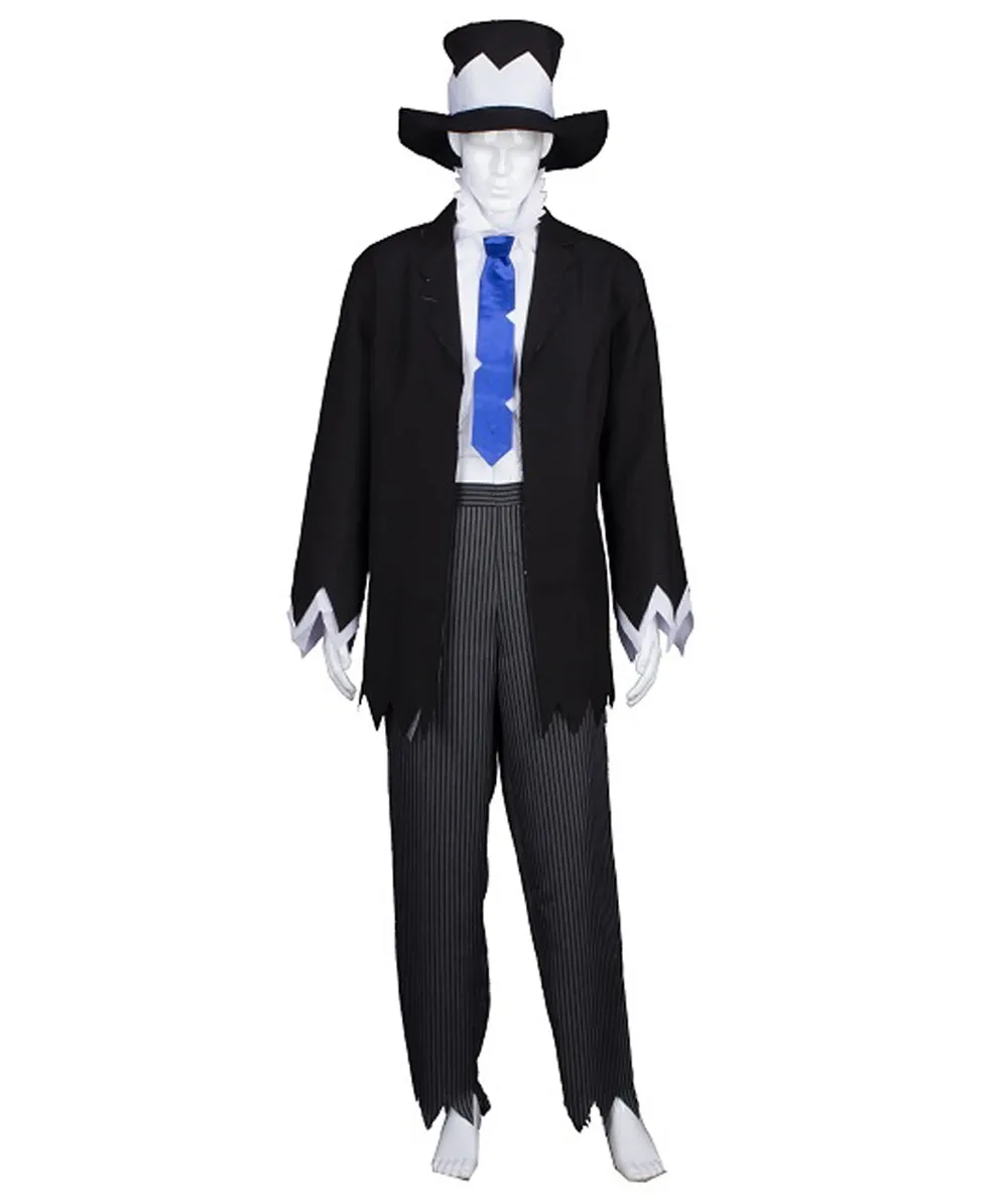 Adult Men's Gothic Zombie Scary Costume | Black Halloween Costume