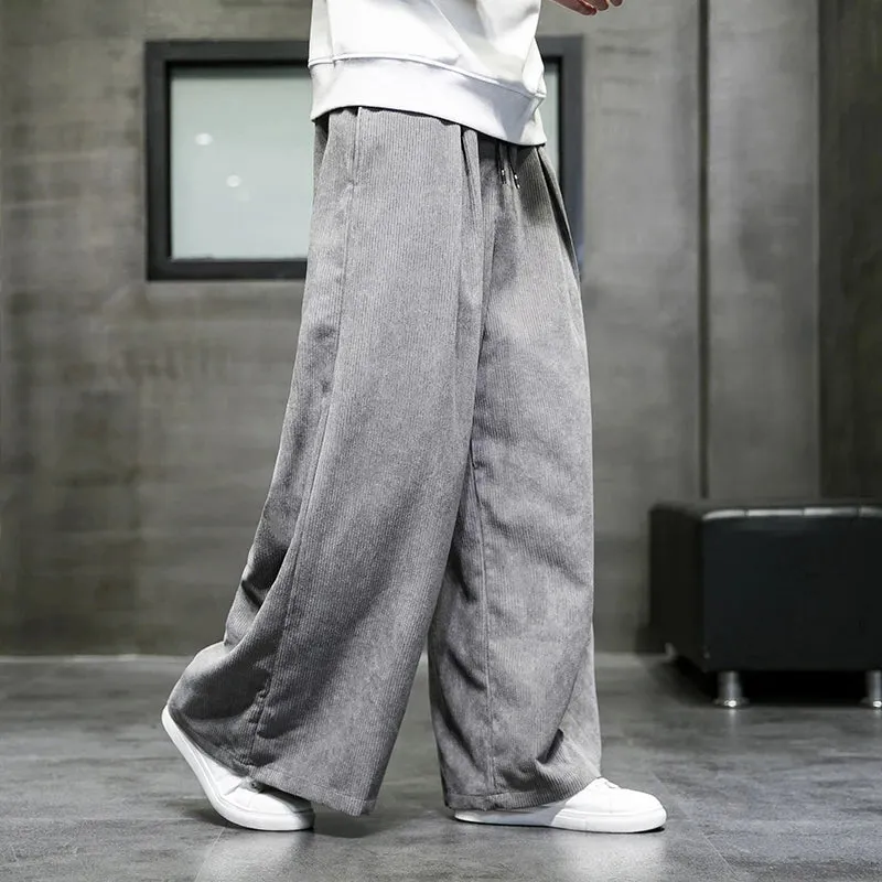 AIKO WIDE-CUT CORDUROY PANTS