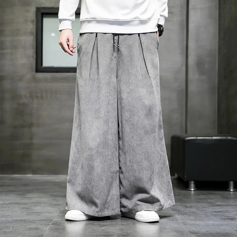 AIKO WIDE-CUT CORDUROY PANTS