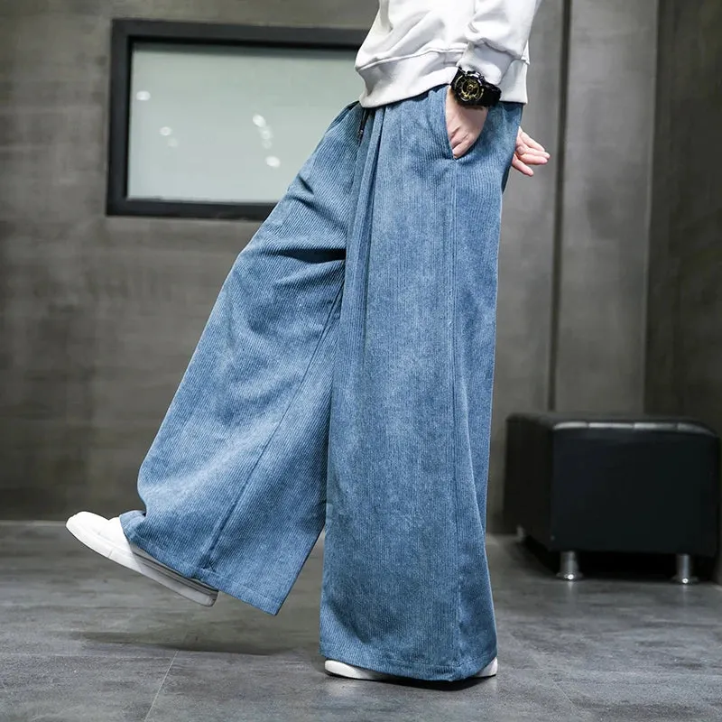 AIKO WIDE-CUT CORDUROY PANTS