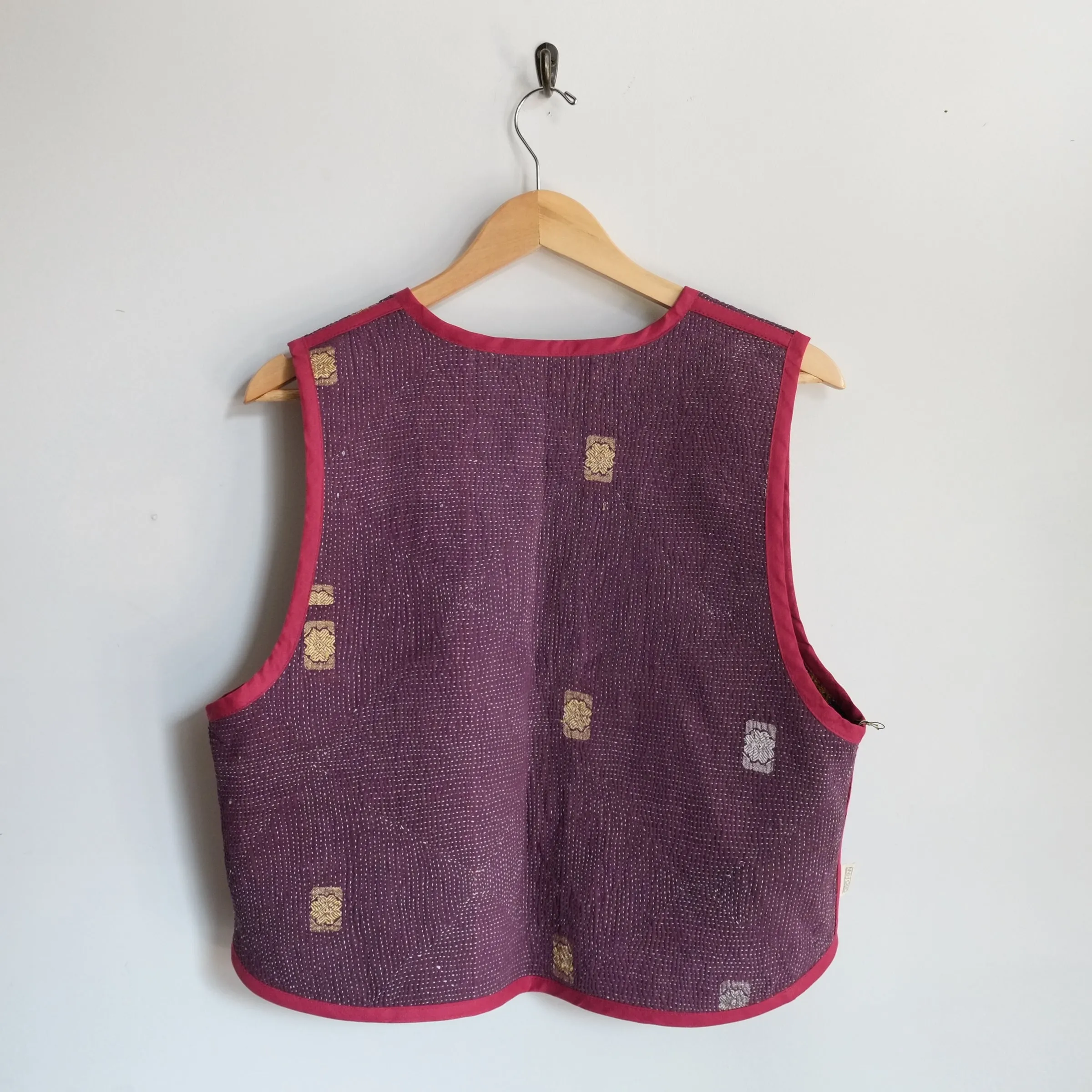 Amelia Vest Purple with Neon Symbols XL077