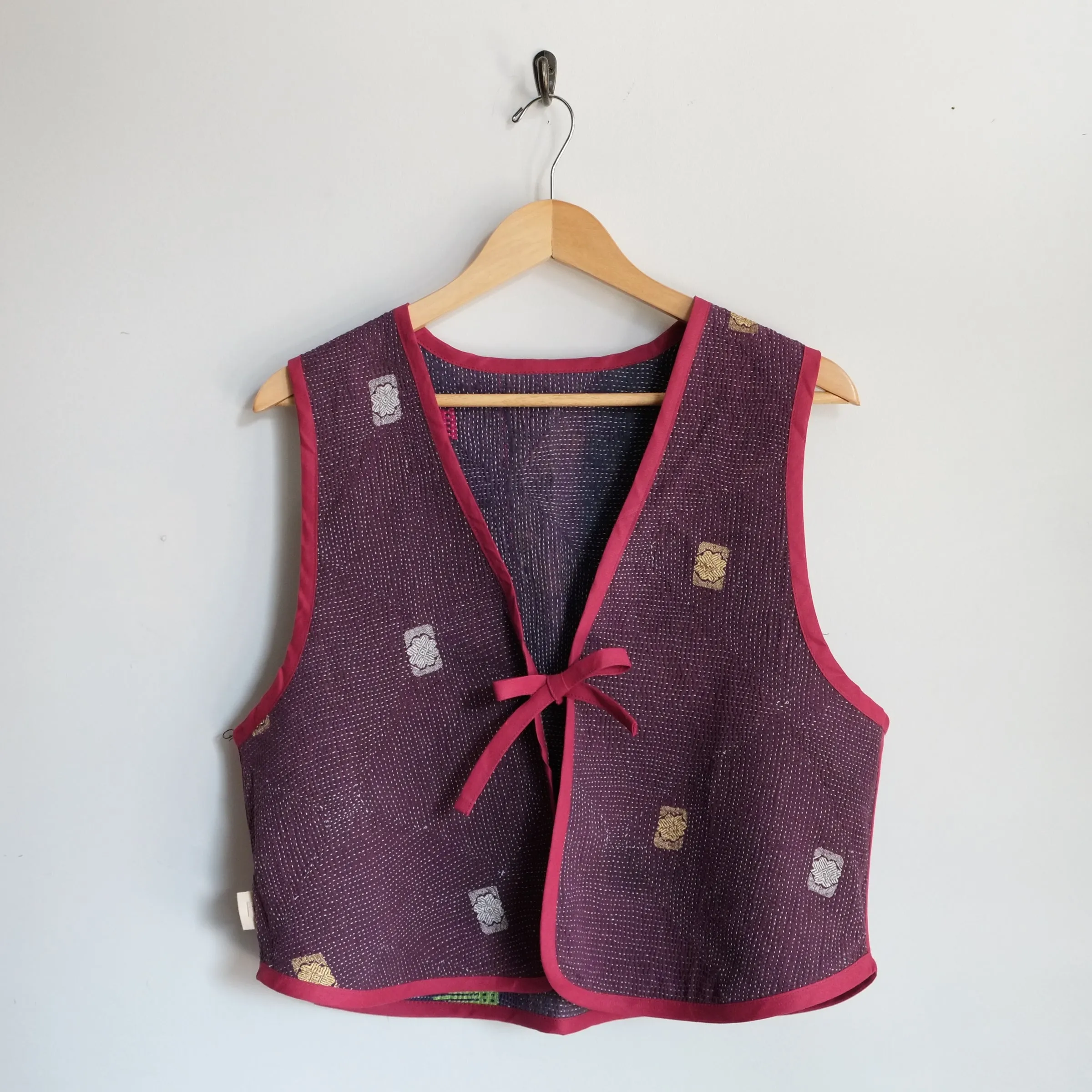 Amelia Vest Purple with Neon Symbols XL077