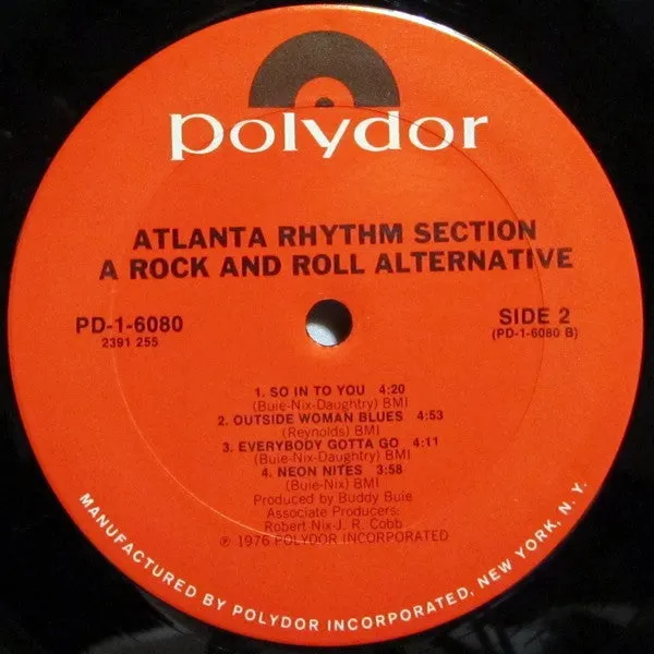 Atlanta Rhythm Section - A Rock And Roll Alternative (LP, Album, Ter) (NM or M-)