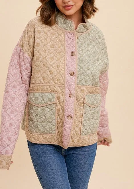 Bandana Lightweight Quilted Jacket ~FINAL SALE