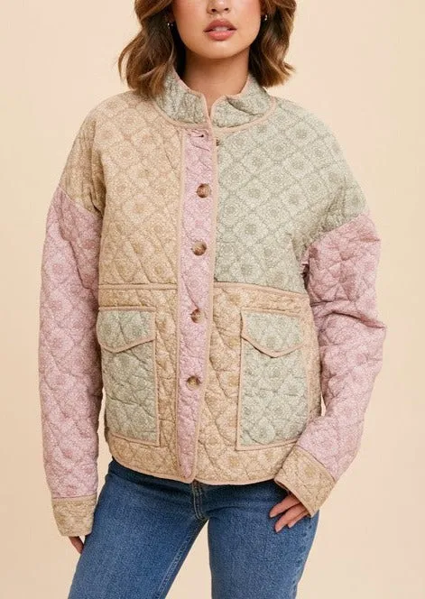 Bandana Lightweight Quilted Jacket ~FINAL SALE