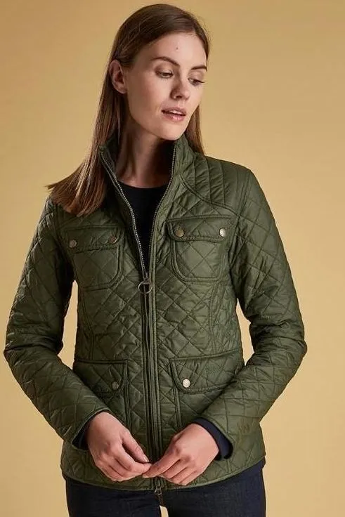 Barbour Bowfell Ladies Quilted jacket in Olive LQU1028OL51