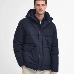 Barbour Brampton Puffer Jacket In Dark Navy