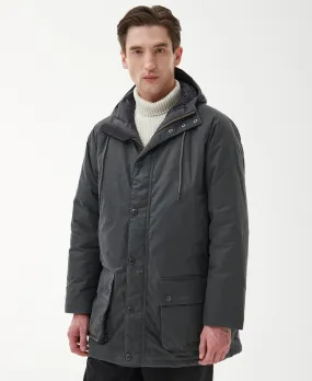 Barbour Hooded Beaufort Grey