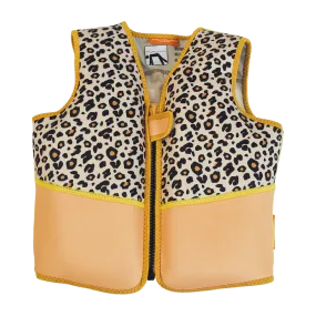 Beige Leopard Swimming Vest - 3-6 years 18-30 kg