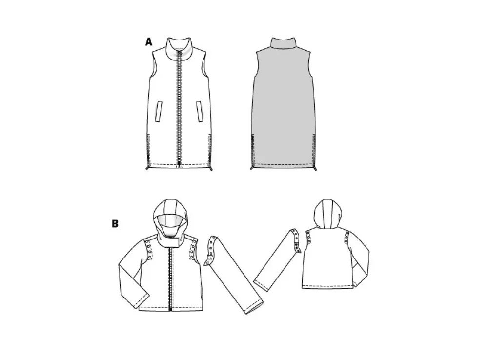 Burda Sewing Pattern 5869 Misses' Gilet and Jacket