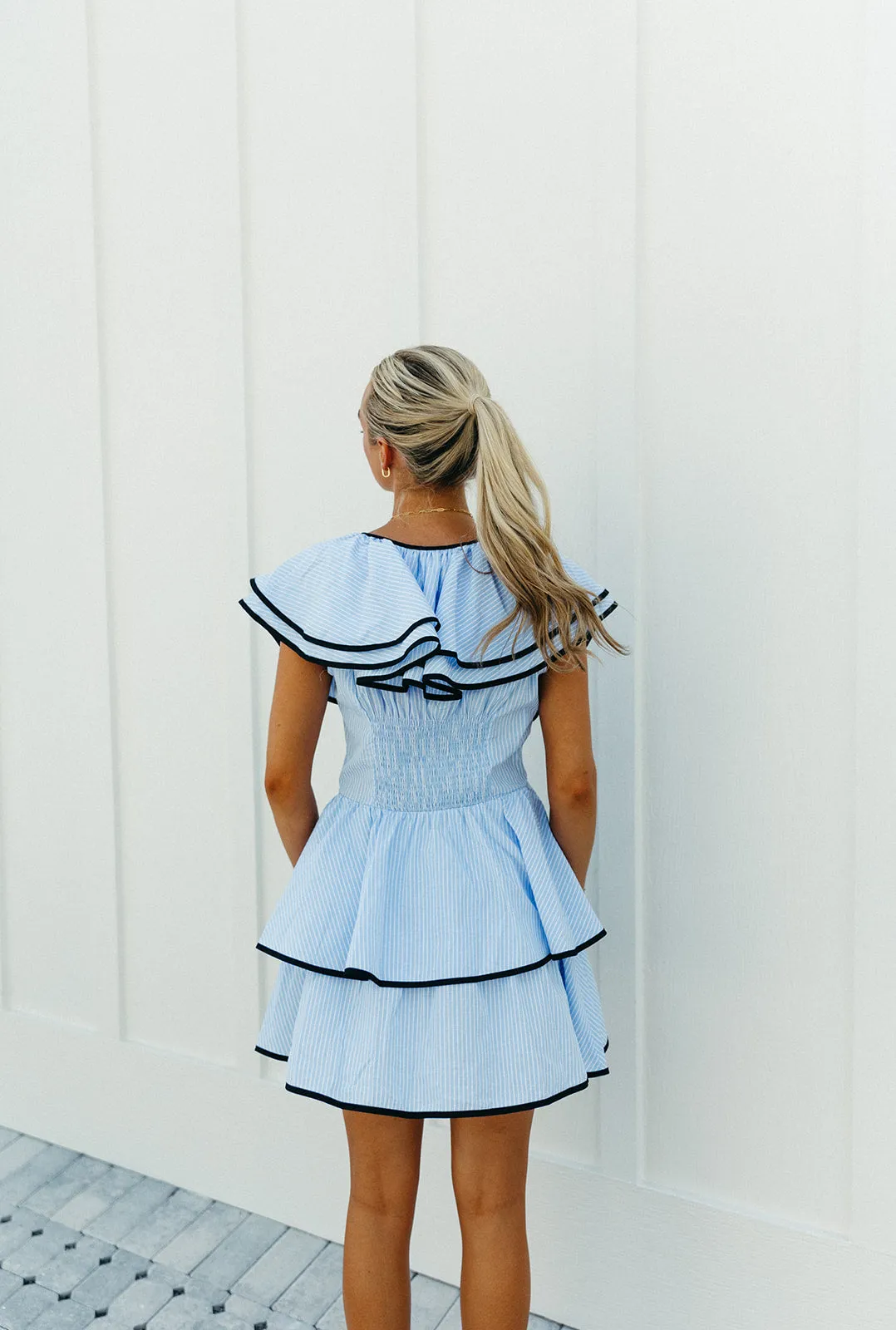 By My Side Mini Dress - Blue