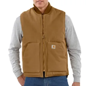 Carhartt Men's V01 Relaxed Fit Firm Duck Insulated Zip Vest