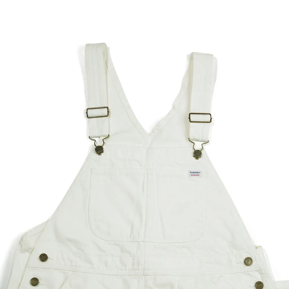 CARPENTER LOOSEFIT DENIM OVERALL WHITE