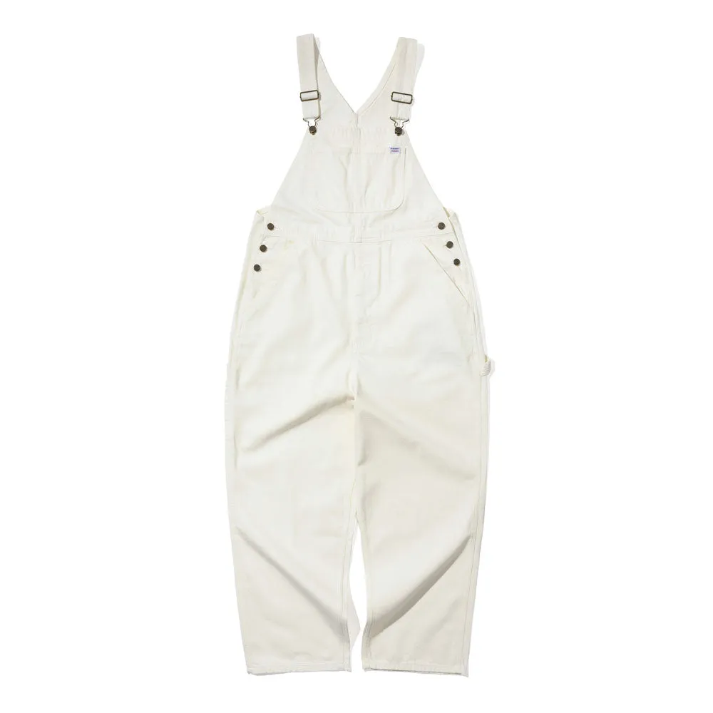 CARPENTER LOOSEFIT DENIM OVERALL WHITE