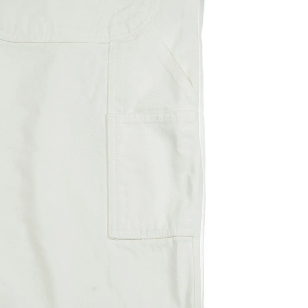 CARPENTER LOOSEFIT DENIM OVERALL WHITE