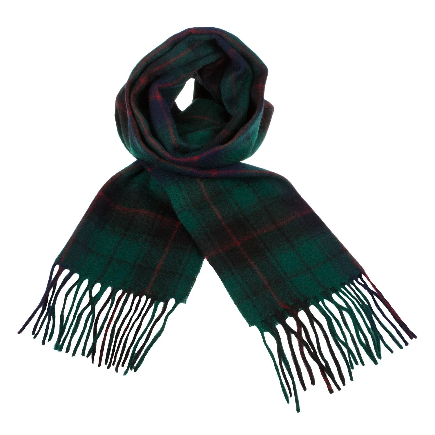 Cashmere Scottish Tartan Clan Scarf  Davidson