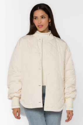 Celeste Quilted Jacket Ivory