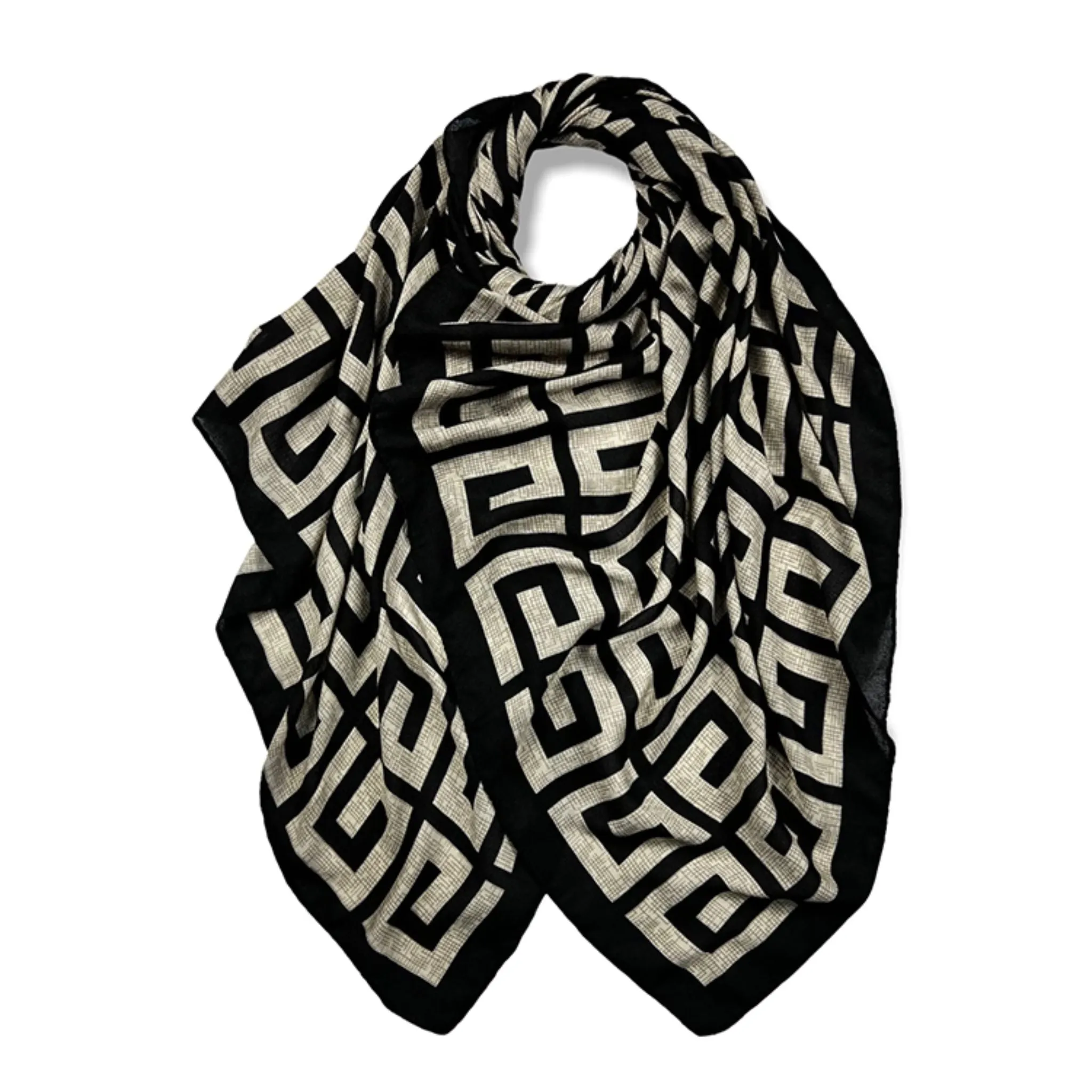 Classic Maze Print Scarves