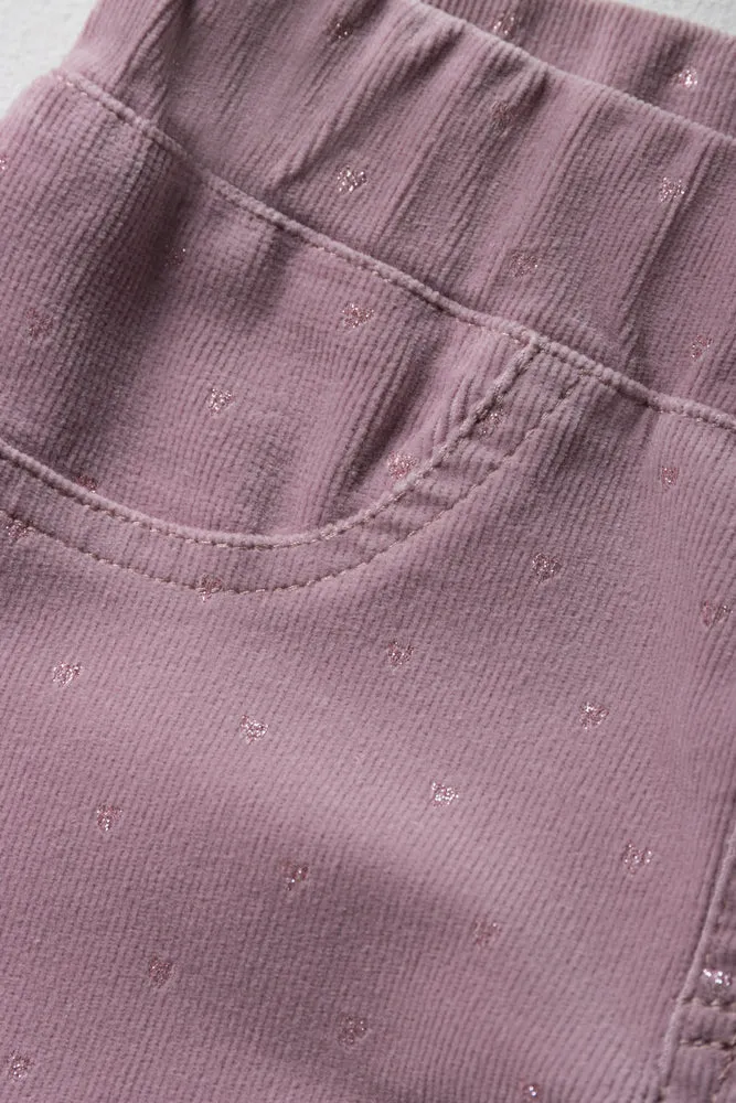 Corduroy Jeggings Pink