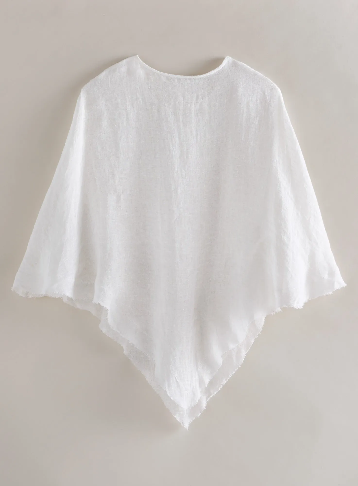 Corfu European Linen Poncho