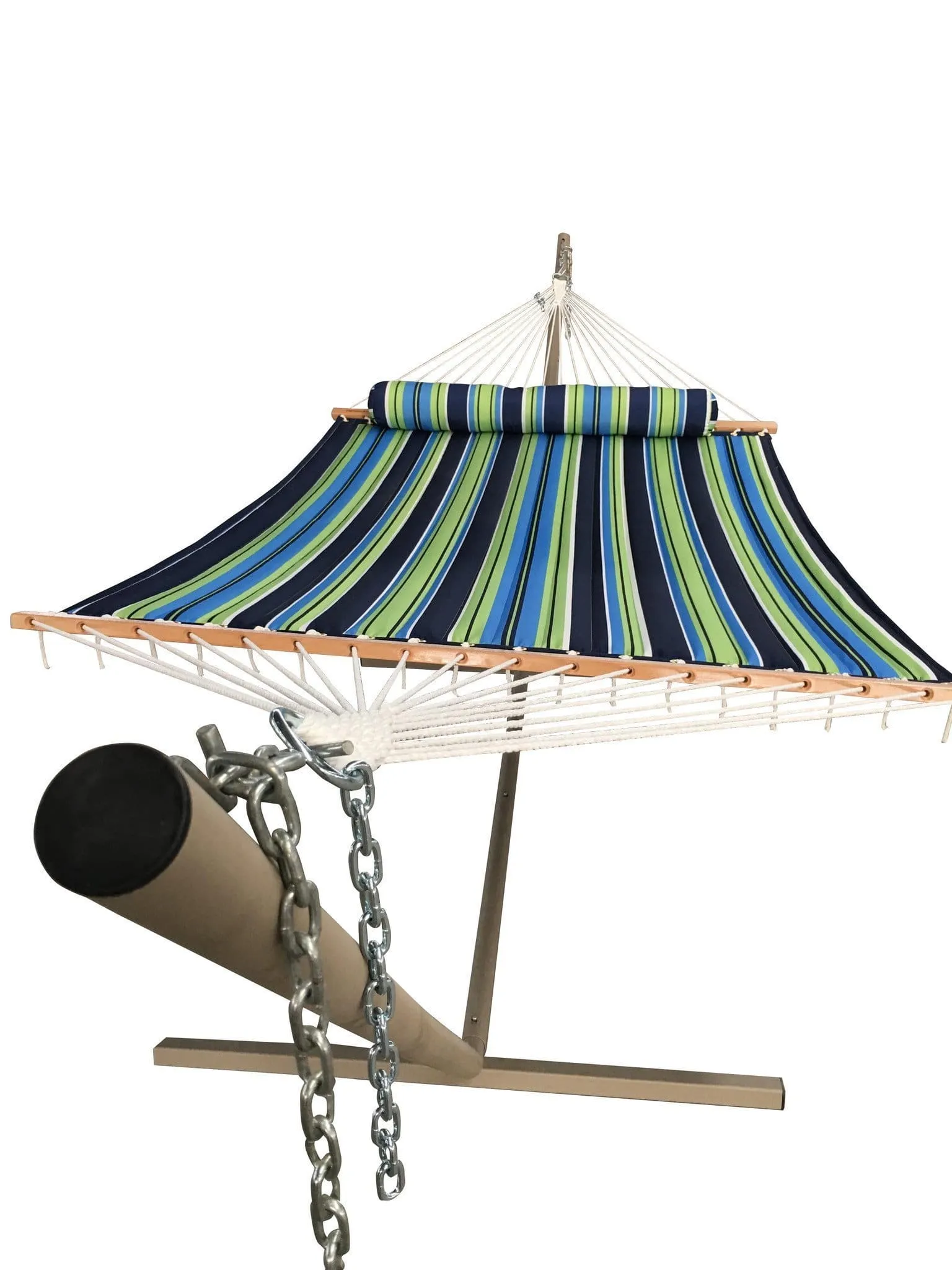 Deluxe Quilted Hammock with 3-Beam Stand