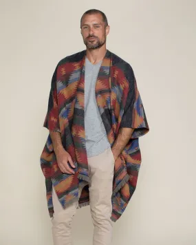 Dire Wolf Fabric Poncho | Men's