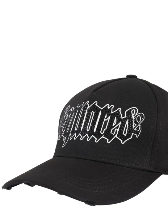 Dsquared2   Gothic logo cotton baseball cap 