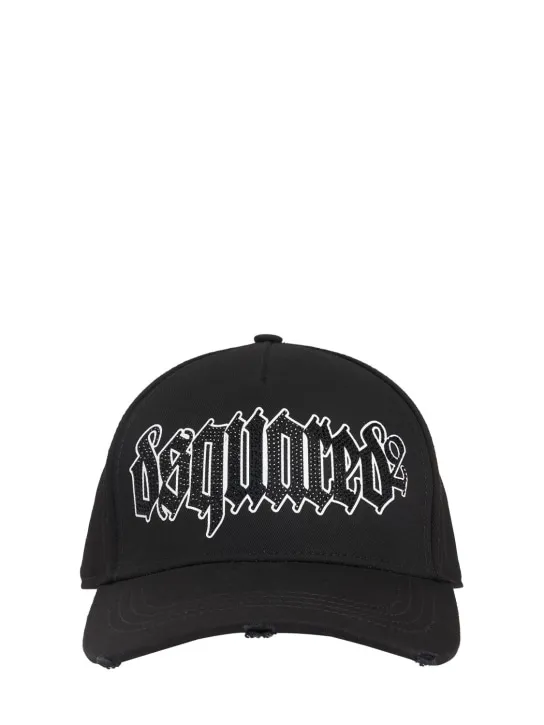 Dsquared2   Gothic logo cotton baseball cap 