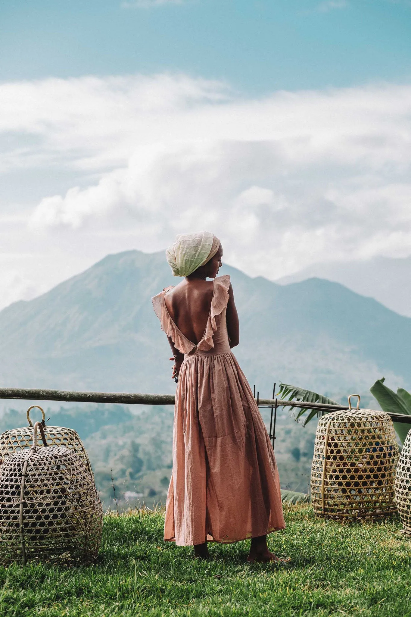 Dusty Pink Boho Bridesmaid Dress