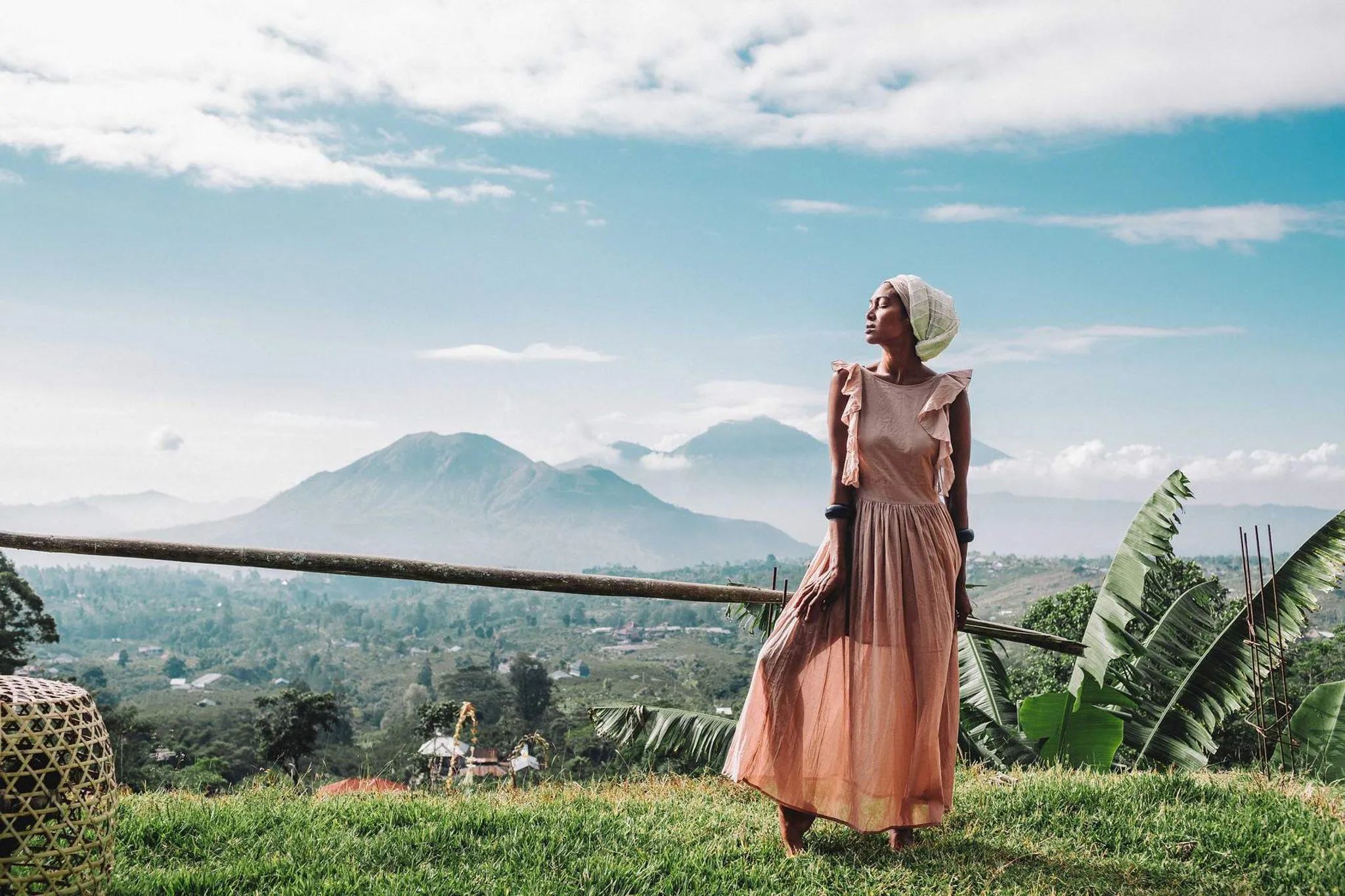 Dusty Pink Boho Bridesmaid Dress