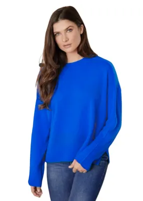 EMILIA CASHMERE CREW - CRUISE BLUE