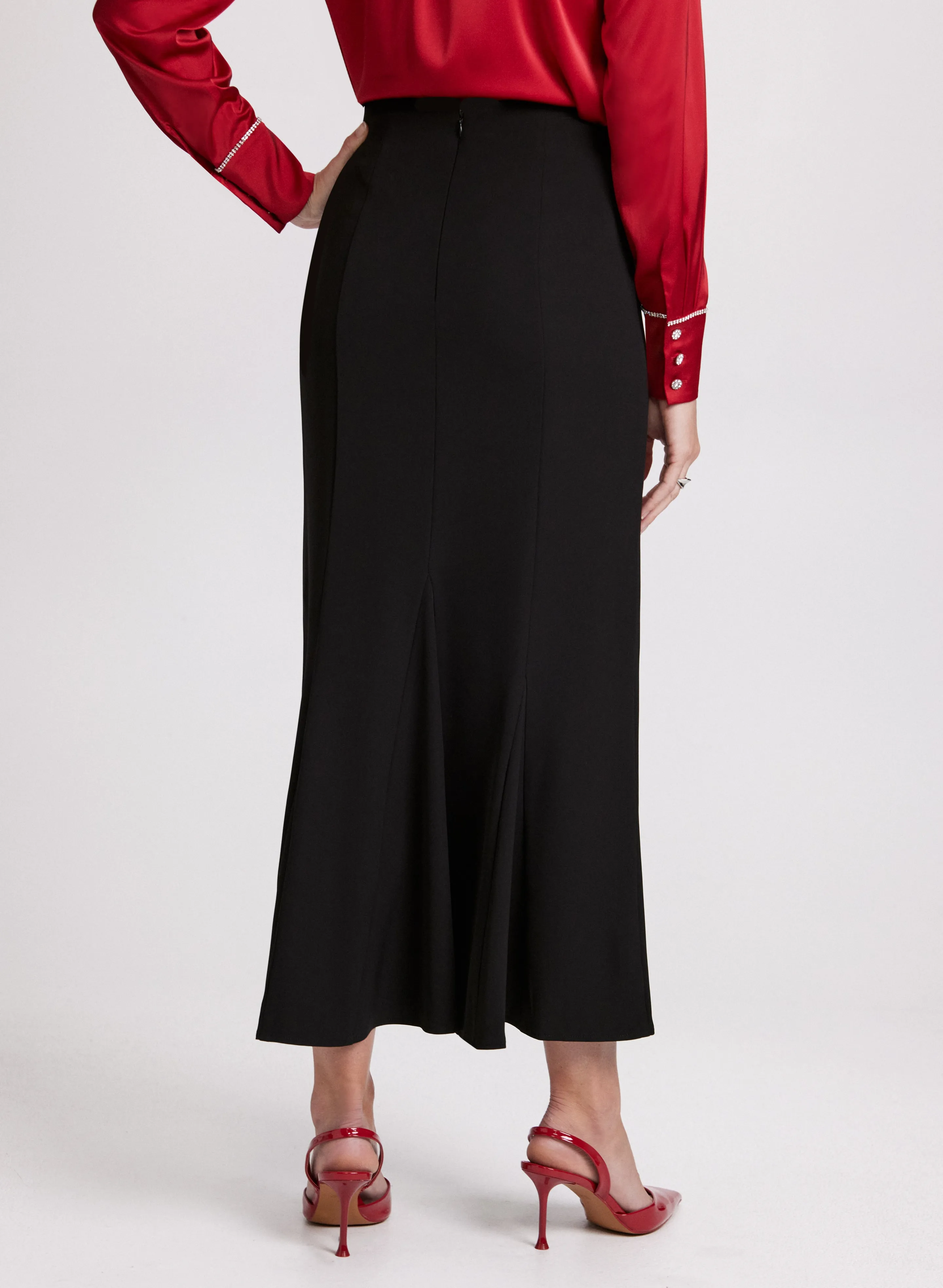 Flared Maxi Skirt