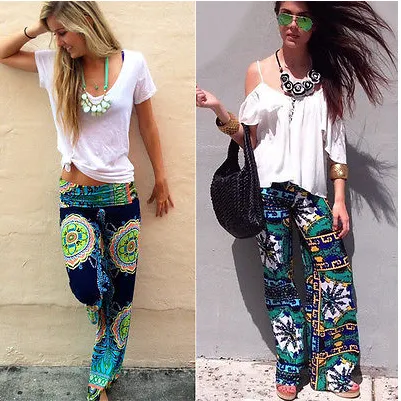 Floral Wide Leg Loose Pants