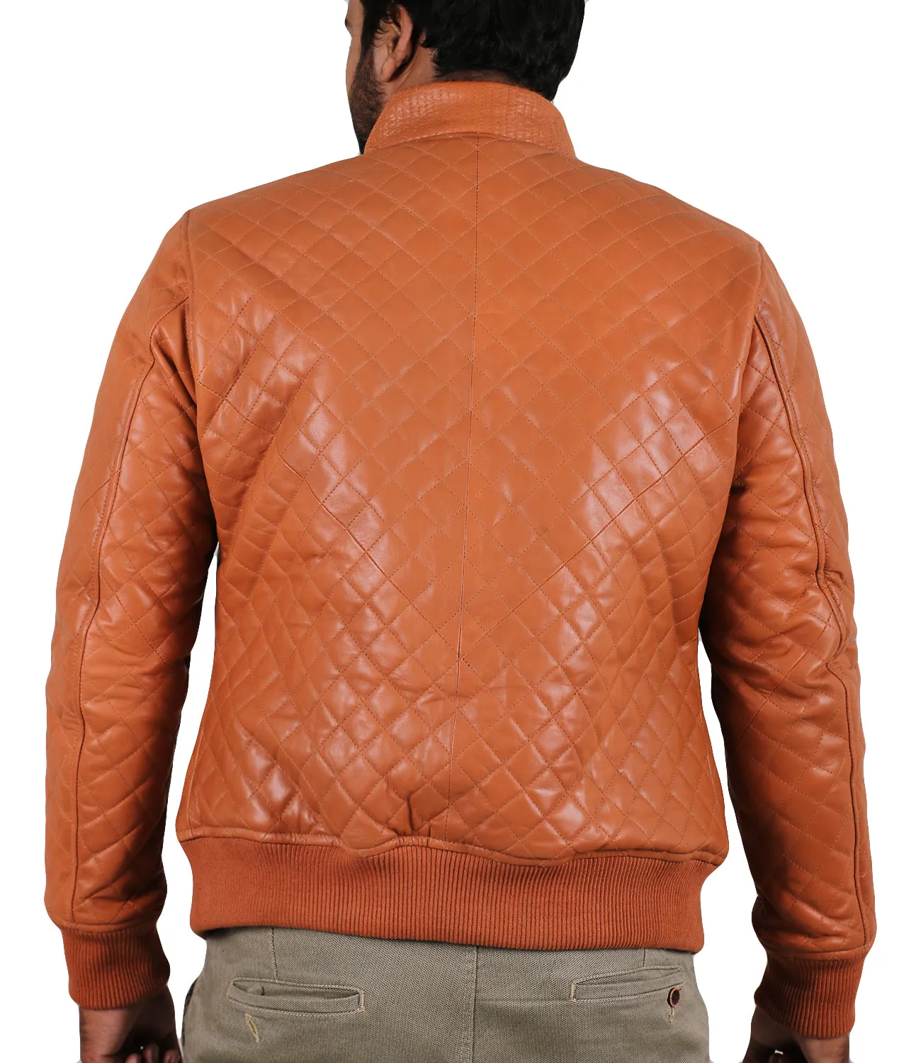 Glimmerix Green Bomber Leather Jacket