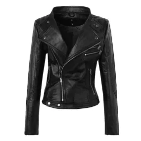 Gothic Motorcycle Faux Leather PU Jacket