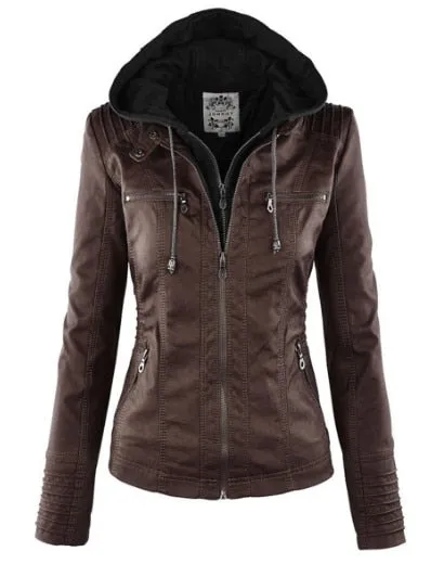 Gothic Motorcycle PU Faux Leather Jacket