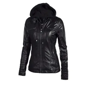 Gothic Motorcycle PU Faux Leather Jacket