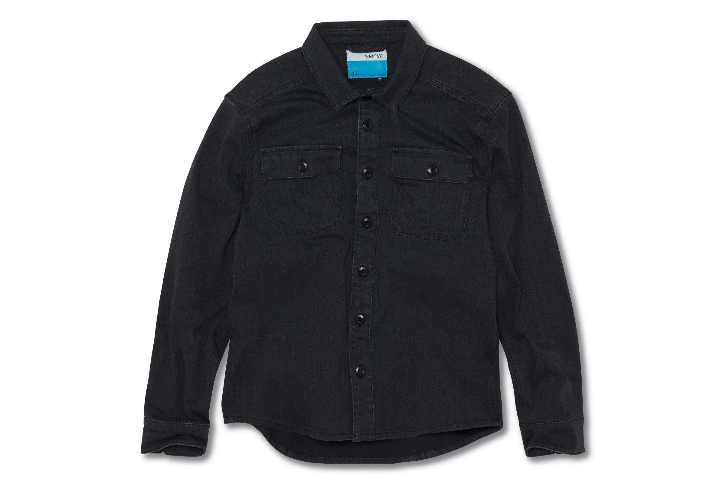 heavyweight CORDURA® DENIM shirt jacket with 4-way stretch