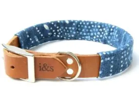 Ike & Stella Dog Collar - Indigo Dyed