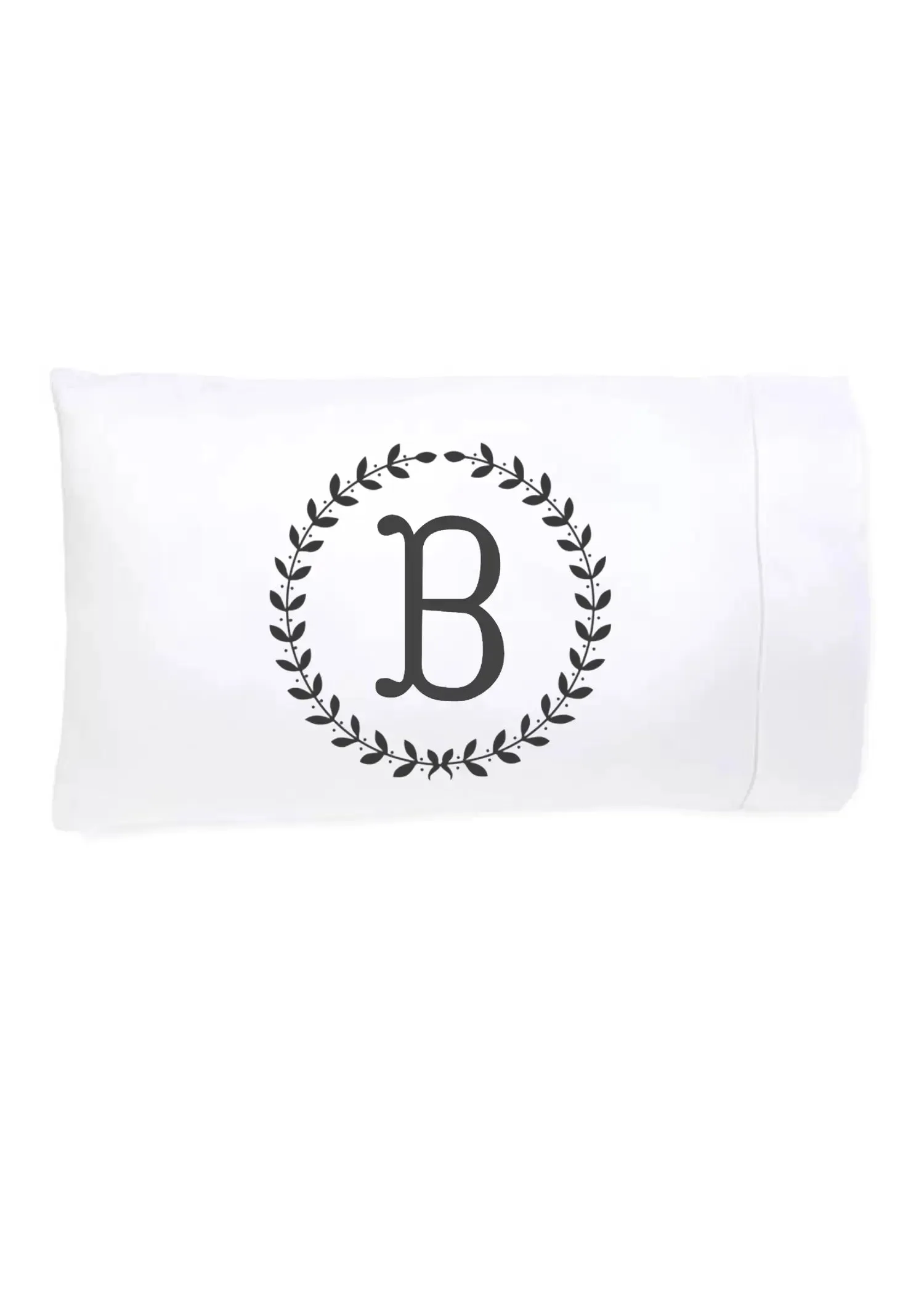 Initial "B" Luxury Bamboo Sateen Pillowcase