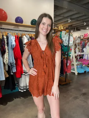 Jacquie the Label Eyelet Romper