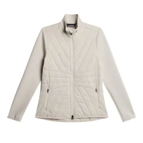 J.Lindeberg Women's Holma Quilted Hybrid Golf Jacket - Moonbeam