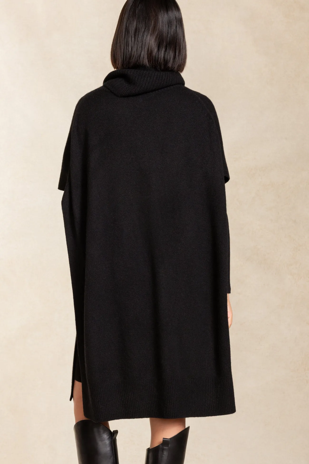 KENZIE TURTLENECK CASHMERE PONCHO