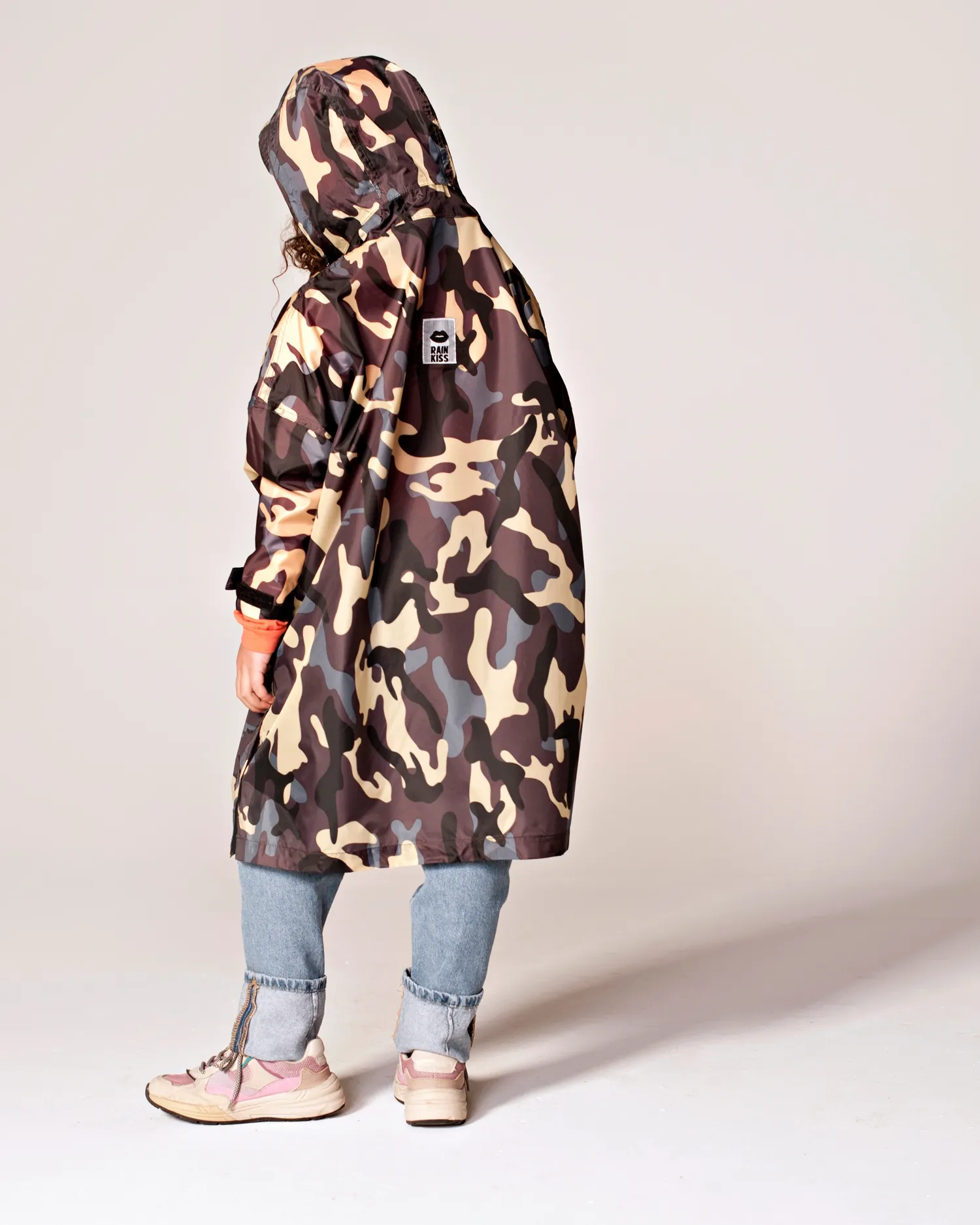 Kids Poncho in Jungle Camo