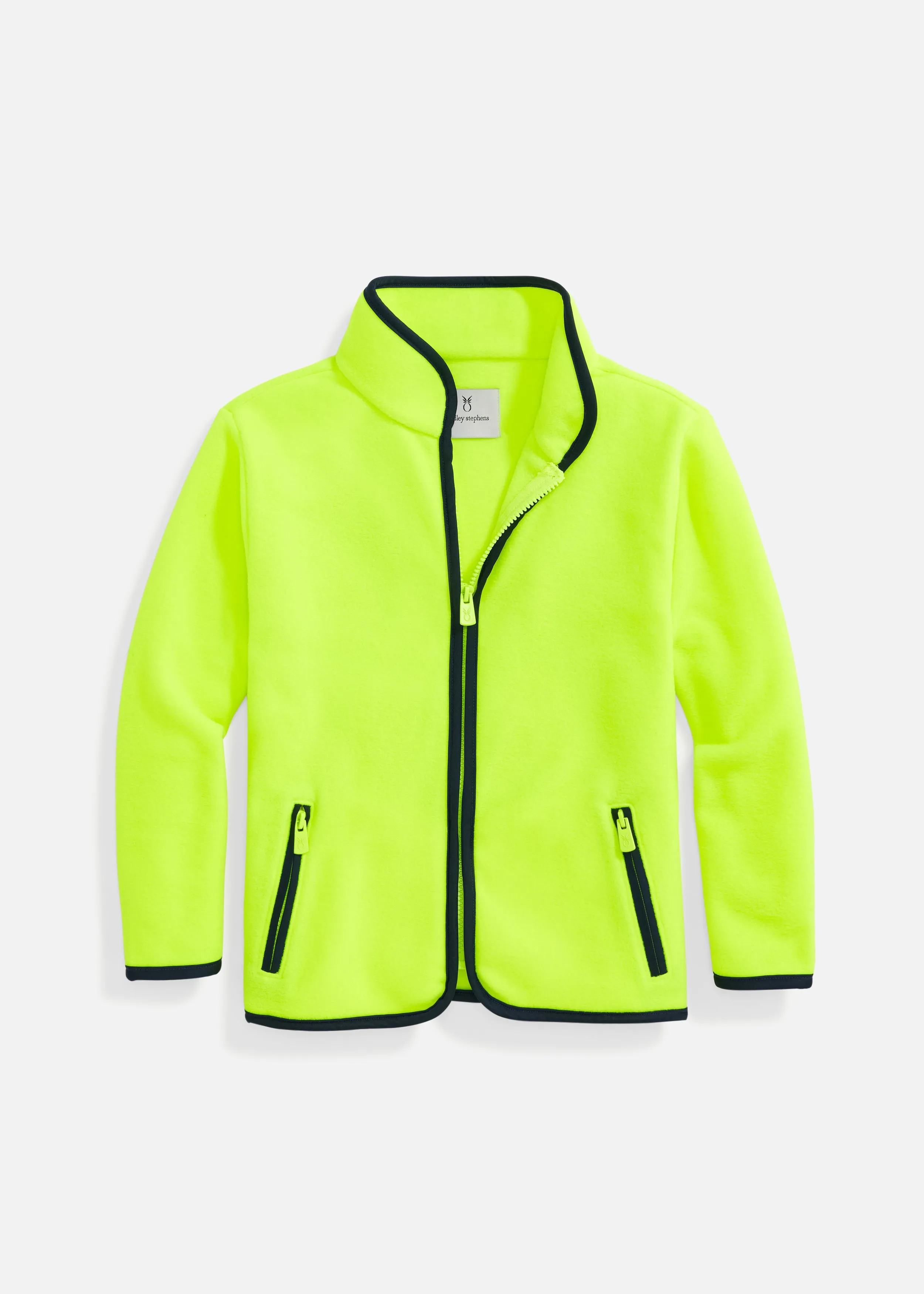 Kids Skylark Zip-Up in Vello Fleece (Neon Yellow)